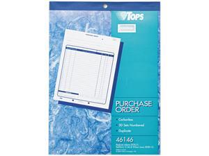 Tops 46146 Purchase Order Book, 2-Part Carbonless, 50 ST/BK Tops 46146 Purchase Order Book, 2-Part Carbonless, 50 ST/BK