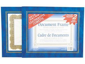 Nu-Dell 21201 Leatherette Document Frame, 8-1/2 x 11, Blue, Pack of Two Nu-Dell 21201 Leatherette Document Frame, 8-1/2 x 11, Blue, Pack of Two