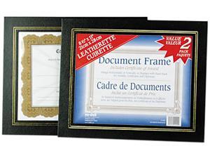 Nu-Dell 21202 Leatherette Document Frame, 8-1/2 x 11, Black, Pack of Two Nu-Dell 21202 Leatherette Document Frame, 8-1/2 x 11, Black, Pack of Two