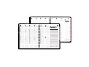 AT-A-GLANCE 70-864-05 Recycled 800 Range Weekly/Monthly Appointment Book, 8-1/2 x 11, Black