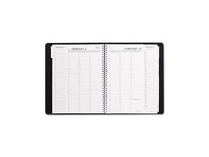 AT-A-GLANCE AAG70950V05 Triple View Weekly/Monthly Appointment Book, 8 1/4 x 10 7/8, Black, 2018