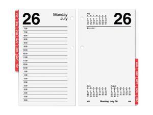 AT-A-GLANCE E717T-50 Desk Calendar Refill with Tabs, 3 1/2" x 6"
