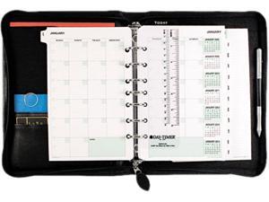 Day-Timer 41745 Bonded Leather Organizer Starter Set, 5-1/2 x 8-1/2, Black Day-Timer 41745 Bonded Leather Organizer Starter Set, 5-1/2 x 8-1/2, Black