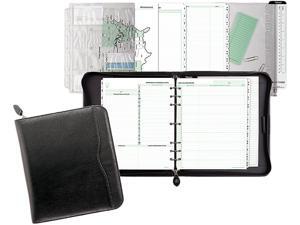 Day-Timer 83151 Verona Zippered Leather Loose-Leaf Planner Set, 8 1/2" x 11", 7-ring, Leather, Black - 8315101A Day-Timer 83151 Verona Zippered Leather Loose-Leaf Planner Set, 8 1/2" x 11", 7-ring, Leather, Black - 8315101A