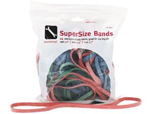 Alliance 08997 SuperSize Rubber Bands, Red/Blue/Green, 1/4" wide, Assorted Lengths, 24/Pack Alliance 08997 SuperSize Rubber Bands, Red/Blue/Green, 1/4" wide, Assorted Lengths, 24/Pack