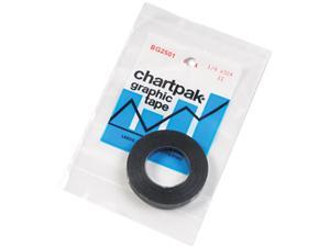 Chartpak BG2501 Graphic Chart Tape, 1/4" x 324", Glossy Black Chartpak BG2501 Graphic Chart Tape, 1/4" x 324", Glossy Black