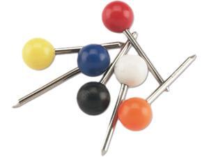 GEM MTA Map Tacks, Plastic, Assorted, 3/8", 100/Box GEM MTA Map Tacks, Plastic, Assorted, 3/8", 100/Box