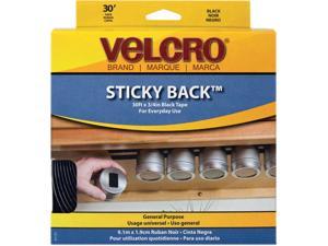 Velcro 91137 Sticky-Back Hook and Loop Fasteners in Dispenser, 3/4 Inch x 30 ft. Roll, Black