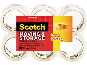 Scotch MMM36506 Storage Tape, 1.88" x 54.6 yds, 3" Core, Clear, 6 Rolls/Pack
