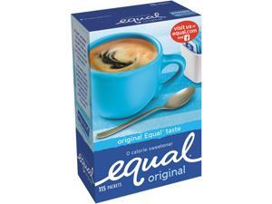 Equal 20015445 Zero Calorie Sweetener, 1 g Packet, 115/Box Equal 20015445 Zero Calorie Sweetener, 1 g Packet, 115/Box