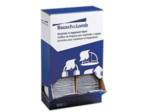 Bausch & Lomb 8595(BAL) Antibacterial Office Equipment Wet Wipes, Cloth, 5 x 8, 100/Box