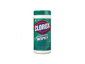 Clorox 15949CT Fresh Scent Disinfecting Wet Wipes, Cloth, 7 x 8, 75/Canister, 6/Carton
