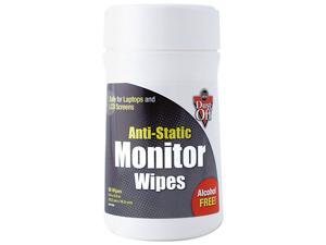 Dust-Off DSCT(FAL) Premoistened Monitor Cleaning Wipes, Cloth, 6 x 6, 80 per Tub Dust-Off DSCT(FAL) Premoistened Monitor Cleaning Wipes, Cloth, 6 x 6, 80 per Tub