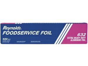 Reynold Food Packaging 000000000000000632 Extra Heavy-Duty Aluminum Foil Roll, 18" x 500 ft., Silver Reynold Food Packaging 000000000000000632 Extra Heavy-Duty Aluminum Foil Roll, 18" x 500 ft., Silver