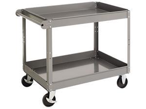 Tennsco SC-2436 Two-Shelf Metal Cart, 2-Shelf, 24w x 36d x 32h, Gray