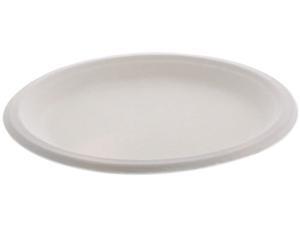 Pactiv YMC500090002 9" Compostable 1-Compartment Fiber-Blend Bagasse Plate, Natural, 500 ct. Pactiv YMC500090002 9" Compostable 1-Compartment Fiber-Blend Bagasse Plate, Natural, 500 ct.