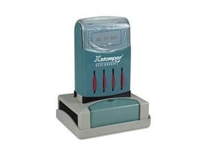 Xstamper ECO-GREEN 66210 VersaDater Message Dater, PAID, Blue/Red Xstamper ECO-GREEN 66210 VersaDater Message Dater, PAID, Blue/Red