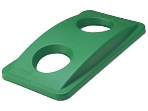 Rubbermaid Commercial 269288GN Slim Jim Bottle & Can Recycling Top, 20 3/8 x 11 3/8 x 2 3/4, Green Rubbermaid Commercial 269288GN Slim Jim Bottle & Can Recycling Top, 20 3/8 x 11 3/8 x 2 3/4, Green