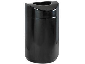 Rubbermaid Commercial R2030EBK Eclipse Open Top Waste Receptacle, Round, Steel, 30 gal, Black Rubbermaid Commercial R2030EBK Eclipse Open Top Waste Receptacle, Round, Steel, 30 gal, Black