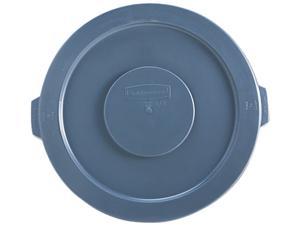 Rubbermaid Commercial 263100GY Round Brute Lid For 32-Gallon Waste Containers, 22 1/4" Diameter, Gray