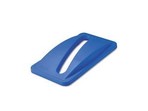 Rubbermaid Commercial Slim Jim Paper Recycling Top, 20 3/8 x 11 3/8 x 2 3/4, Dark Blue Rubbermaid Commercial Slim Jim Paper Recycling Top, 20 3/8 x 11 3/8 x 2 3/4, Dark Blue