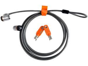 Kensington 64025 Twin Microsaver Security Cable, 7-1/2ft Steel Cable, Black/Silver, Two Keys Kensington 64025 Twin Microsaver Security Cable, 7-1/2ft Steel Cable, Black/Silver, Two Keys