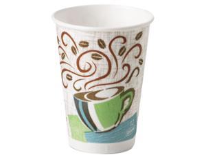 Dixie 5342CD PerfecTouch Insulated Paper Hot Cup, 12 oz. (Fits Large Lids), Coffee Haze, 20 Sleeves @ 50 Count - 1000 Cups Dixie 5342CD PerfecTouch Insulated Paper Hot Cup, 12 oz. (Fits Large Lids), Coffee Haze, 20 Sleeves @ 50 Count - 1000 Cups