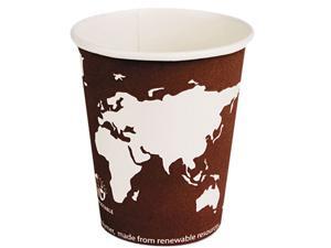 Eco-Products EPBHC8WA World Art Renewable Resource Compostable Hot Drink Cups, 8 oz, Plum, 1000/Carton Eco-Products EPBHC8WA World Art Renewable Resource Compostable Hot Drink Cups, 8 oz, Plum, 1000/Carton