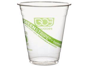 Eco-Products EPCC12GS GreenStripe Renewable Resource Compostable Cold Drink Cups, 12 oz, Clr, 1000/Ctn Eco-Products EPCC12GS GreenStripe Renewable Resource Compostable Cold Drink Cups, 12 oz, Clr, 1000/Ctn