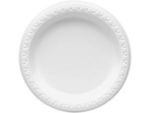 Tablemate 6644WH Plastic Dinnerware, Plates, 6" Diameter, White, 125/Pack Tablemate 6644WH Plastic Dinnerware, Plates, 6" Diameter, White, 125/Pack
