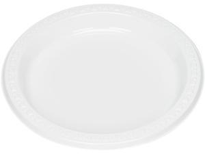 Tablemate 7644WH Plastic Dinnerware, Plates, 7" Diameter, White, 125/Pack Tablemate 7644WH Plastic Dinnerware, Plates, 7" Diameter, White, 125/Pack