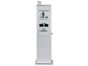 Poopy Pouch PP-INDOOR Indoor Pet Sanitation Station, 51.00" x 15.50" x 16.00", Silver Metallic Poopy Pouch PP-INDOOR Indoor Pet Sanitation Station, 51.00" x 15.50" x 16.00", Silver Metallic