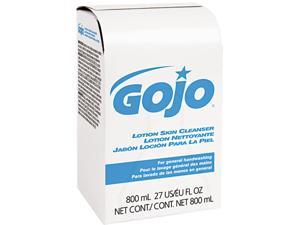 GOJO 9112-12EA Lotion Skin Cleanser Refill, Pleasant, Liquid, 800ml Bag