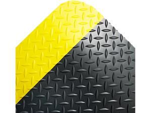 Crown CD0035YB Industrial Deck Plate Anti-Fatigue Mat, Vinyl, 36 x 60, Black/Yellow Border Crown CD0035YB Industrial Deck Plate Anti-Fatigue Mat, Vinyl, 36 x 60, Black/Yellow Border