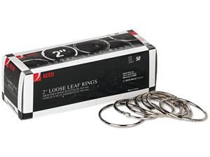 ACCO ACC72205 Metal Book Rings, 2" Diameter, 50 Rings/Box ACCO ACC72205 Metal Book Rings, 2" Diameter, 50 Rings/Box