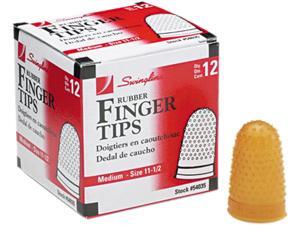Swingline 54035 Rubber Finger Tips, Size 11 1/2, Medium, Amber, 12/Pack Swingline 54035 Rubber Finger Tips, Size 11 1/2, Medium, Amber, 12/Pack