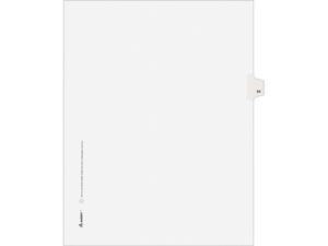 Title: 6 25/Pack White Letter Avery  Avery-Style Legal Side Tab Divider