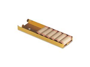 MMF Industries 211012516 Rolled Coin Aluminum Tray w/Denomination & Quantity Etched on Side, Orange MMF Industries 211012516 Rolled Coin Aluminum Tray w/Denomination & Quantity Etched on Side, Orange