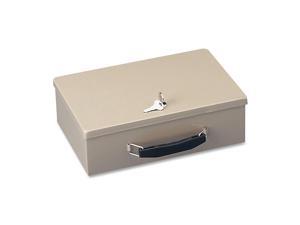 MMF Industries 221614003 Heavy-Duty Steel Fire-Retardant Security Cash Box, Key Lock, Sand MMF Industries 221614003 Heavy-Duty Steel Fire-Retardant Security Cash Box, Key Lock, Sand