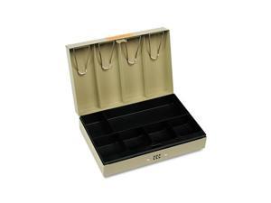 MMF Industries 221619003 Heavy-Duty Steel Lay-Flat Cash Box w/6 Compartments, Combination Lock, Sand MMF Industries 221619003 Heavy-Duty Steel Lay-Flat Cash Box w/6 Compartments, Combination Lock, Sand