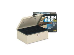 MMF Industries 221612003 Heavy-Duty Steel Cash Box w/7 Compartments, Latch Lock, Sand MMF Industries 221612003 Heavy-Duty Steel Cash Box w/7 Compartments, Latch Lock, Sand