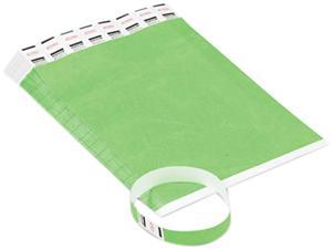 Advantus 75511 Crowd Management Wristbands, Sequentially Numbered, Green, 500/Pack