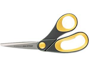 Westcott Non-Stick Titanium Bonded Scissors, 8" Length, Bent Handle Westcott Non-Stick Titanium Bonded Scissors, 8" Length, Bent Handle