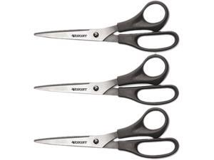 Westcott 13402 - Value Line Stainless Steel Shears, 8" Long, 3/Pack Westcott 13402 - Value Line Stainless Steel Shears, 8" Long, 3/Pack