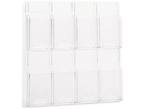 Safco Reveal Clear Literature Displays, 8 Compartments, 20-5/8w x 2d x 20-1/2h, Clear Safco Reveal Clear Literature Displays, 8 Compartments, 20-5/8w x 2d x 20-1/2h, Clear