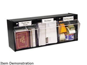 Deflect-o 20304OP Tilt Bin Plastic Storage System, 3 Bins, 23 5/8 x 7 3/4 x 9 1/2, Black Deflect-o 20304OP Tilt Bin Plastic Storage System, 3 Bins, 23 5/8 x 7 3/4 x 9 1/2, Black