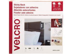 Velcro VEL-30633-GLO Sticky-Back Fasteners, Removable Adhesive, 0.75" x 49 ft, White Velcro VEL-30633-GLO Sticky-Back Fasteners, Removable Adhesive, 0.75" x 49 ft, White