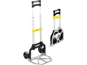 Safco 4049 Stow & Go Cart, 110lb Capacity, 15-1/4w x 16d x 39h, Aluminum Safco 4049 Stow & Go Cart, 110lb Capacity, 15-1/4w x 16d x 39h, Aluminum
