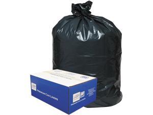WEBB48 Linear Low-Density Can Liners, 45 gal, 0.63 mil, 40" x 46", Black WEBB48 Linear Low-Density Can Liners, 45 gal, 0.63 mil, 40" x 46", Black