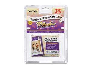 Brother TZE-AF131 Black on Clear Adhesive Tape - 0.47" Width x 26.25 ft Length - Thermal Transfer - Clear, Black Brother TZE-AF131 Black on Clear Adhesive Tape - 0.47" Width x 26.25 ft Length - Thermal Transfer - Clear, Black